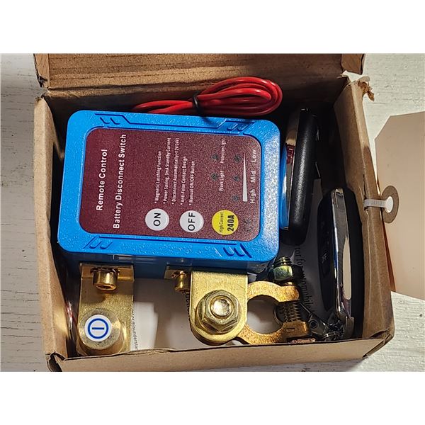 New Remote Controlled Battery Disconnect Switch