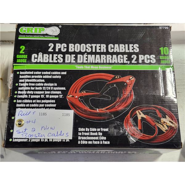 New Set of 2 Booster Cables