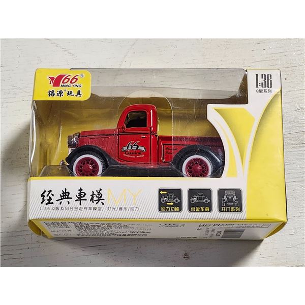 New 1:36 Scale Die-Cast Classic Truck