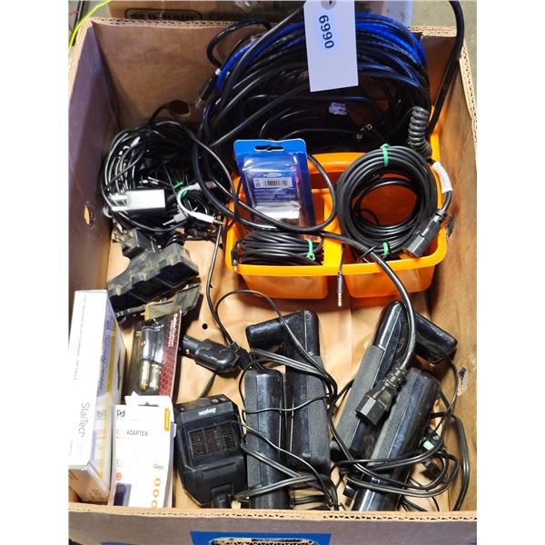 Quantity of Computer Cords, Speakers, Etc