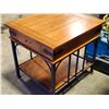 Image 1 : Rustic Style End Table w/Drawer