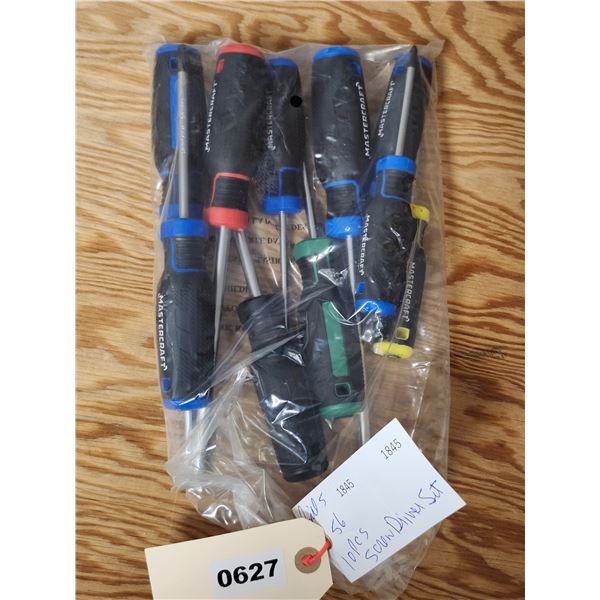 New Mastercraft 10pc Screwdriver Set
