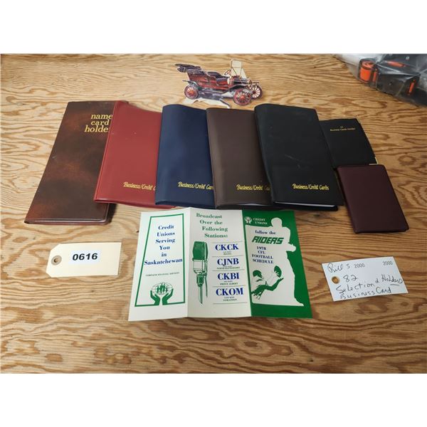 Business Card Collection, Model T Stand, 1978 CFL Schedule
