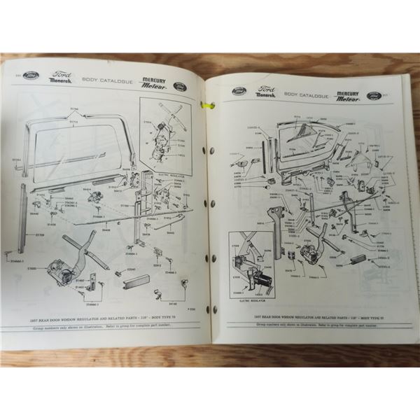 Spare Body Parts Catalog - 1955-1957