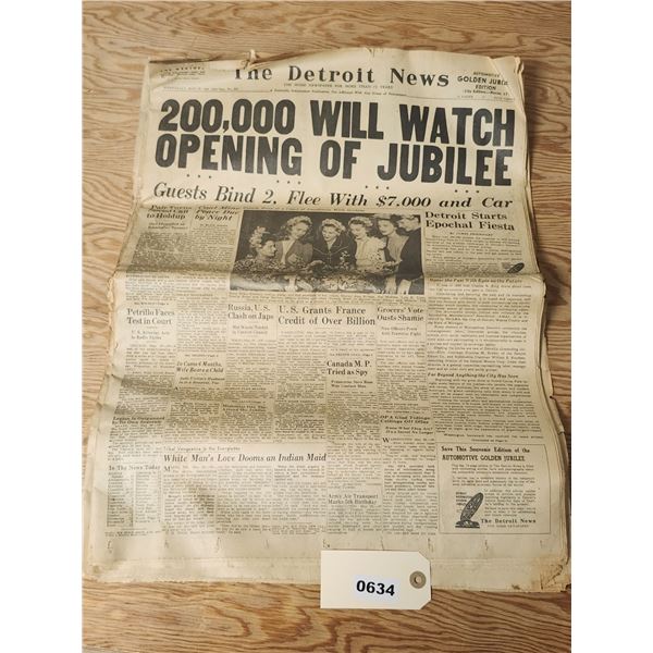 Detroit Newspapers - Copies from 1946