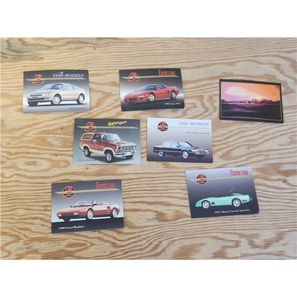 7 Collector Car Cards