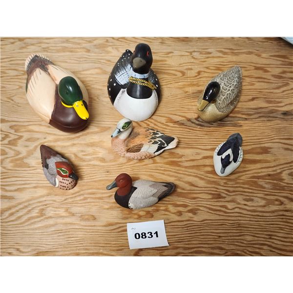 7 Duck Ornaments - Avon Mallard Soap Holder