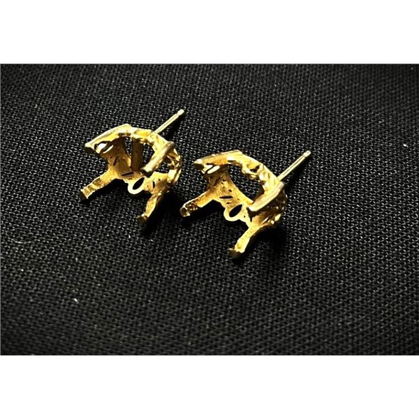 Earring findings 13.88 kt, 1.54 g