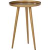 Image 2 : Amazon Rivet Mid-Century Modern Round Metal Side End Table, 15"W, Brass B07B7P51PW - New, Retail Pri