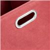 Image 5 : Amazon Basics Collapsible Fabric Storage Cubes with Oval Grommets - 6-Pack, Red  - B07TYQ1L9X - New,
