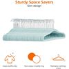 Image 5 : Amazon Basics Kids Velvet Non-Slip Clothes Hangers, 50-Pack, Mint Green  - B07Y8QTSTK - New, Retail 