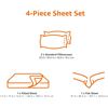 Image 5 : Amazon Basics Soft Microfiber Sheet Set with Elastic Pockets - Full Size, Bright Salmon - B086ZK6LKX