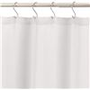 Image 6 : Amazon Basics Linen Style Bathroom Shower Curtain, Light Grey, 72 x 72 inch - B086GYJY1Z - New, Reta