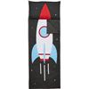 Image 1 : Amazon Basics Kids Ultra-Soft Light-Weight Indoor Slumber Sleeping Bag - Space Rocket - B08F8G7M8S -