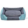 Image 2 : Amazon Basics Water-Resistant Pet Bed - Rectangular, Medium Teal, 21.7 Inch - B07P34GQX7 - New, Reta