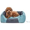 Image 4 : Amazon Basics Water-Resistant Pet Bed - Rectangular, Medium Teal, 21.7 Inch - B07P34GQX7 - New, Reta