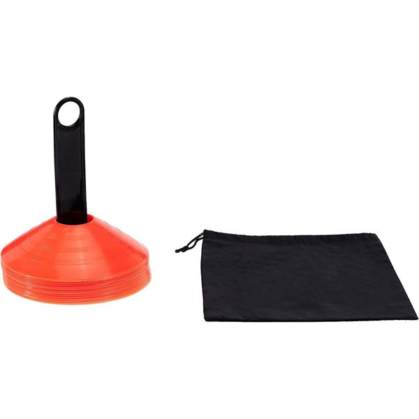 Amazon Basics Sports Practice Cones, 20 Cones with Holder - B07SH24G3J - New, Retail Price USD $4.60