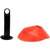 Image 3 : Amazon Basics Sports Practice Cones, 20 Cones with Holder - B07SH24G3J - New, Retail Price USD $4.60