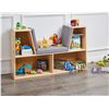 Image 6 : Amazon Basics Kids Bookcase with Reading Nook and 6 Storage Shelves, 1 Count, Pack of 1, Natural, 11