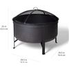 Image 7 : Amazon Basics Deep Bowl Round Fire Pit - 30-Inch, Brushed Copper - B08QSQS14J - New, Retail Price US