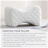 Image 2 : Amazon Basics - Memory Foam Butterfly Pillow for Side Sleepers, Knee, Pregnancy, Spine Alignment, Wh