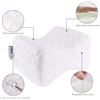 Image 3 : Amazon Basics - Memory Foam Butterfly Pillow for Side Sleepers, Knee, Pregnancy, Spine Alignment, Wh