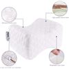 Image 3 : Amazon Basics - Memory Foam Butterfly Pillow for Side Sleepers, Knee, Pregnancy, Spine Alignment, Wh