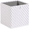 Image 2 : Amazon Basics Collapsible Fabric Storage Cube Organizer Bins - Pack of 6, White/Black Xs, 13x15x13" 