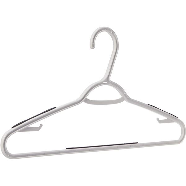 Amazon Basics Plastic Clothes Hanger with Non-Slip Pad, 30-Pack - B07K1GVS17 - New, Retail Price USD