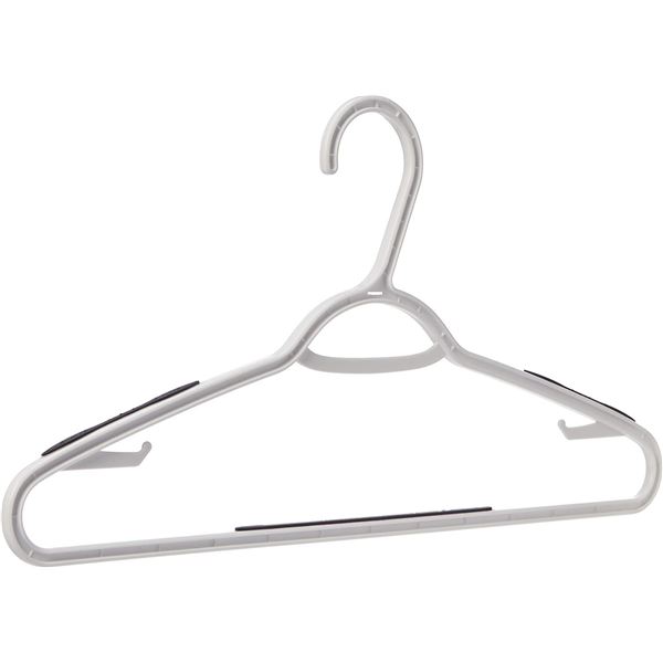 Amazon Basics Plastic Clothes Hanger with Non-Slip Pad, 20-Pack - B07JZW98Y2 - New, Retail Price USD