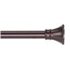 Image 3 : Amazon Basics Decorative Dots Tension Shower Curtain Rod, 36-62", Bronze - B0846LMK4Y - New, Retail 