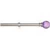 Image 1 : Amazon Basics Decorative 5/8" Curtain Rod with Faceted Ball Finials, 28" - 48", Purple - B07H95FVTJ 