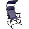 Image 1 : Amazon Basics Foldable Rocking Chair with canopy-Blue - B07HN1FTHQ - New, Retail Price USD $75/pc. T