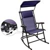 Image 5 : Amazon Basics Foldable Rocking Chair with canopy-Blue - B07HN1FTHQ - New, Retail Price USD $75/pc. T