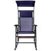 Image 6 : Amazon Basics Foldable Rocking Chair with canopy-Blue - B07HN1FTHQ - New, Retail Price USD $75/pc. T
