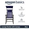 Image 8 : Amazon Basics Foldable Rocking Chair with canopy-Blue - B07HN1FTHQ - New, Retail Price USD $75/pc. T
