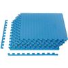 Image 1 : Amazon Basics Foam Interlocking Exercise Gym Floor Mat Tiles - Pack of 6, 24 x 24 x .5 Inches, Blue 