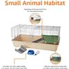 Image 5 : Amazon Basics Top Access Small Animal, Rabbit & Guinea Pig Cage, Ferret Cage Habitat with Accessorie