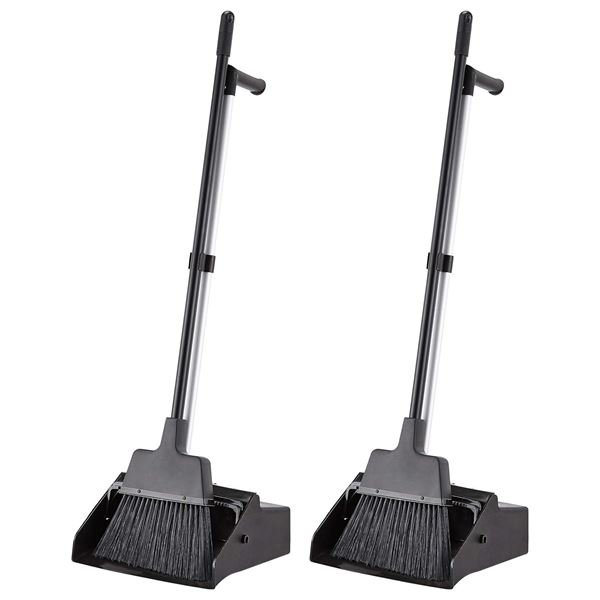 Amazon Commercial Lobby Dustpan with Broom set - 2-Pack - B083ZWZ2KC - Retail price USD $25/pack. To