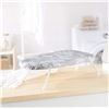 Image 5 : Amazon Basics Compact Tabletop Ironing Board with Folding Legs - Trellis Removable Cover, Chevron, 2