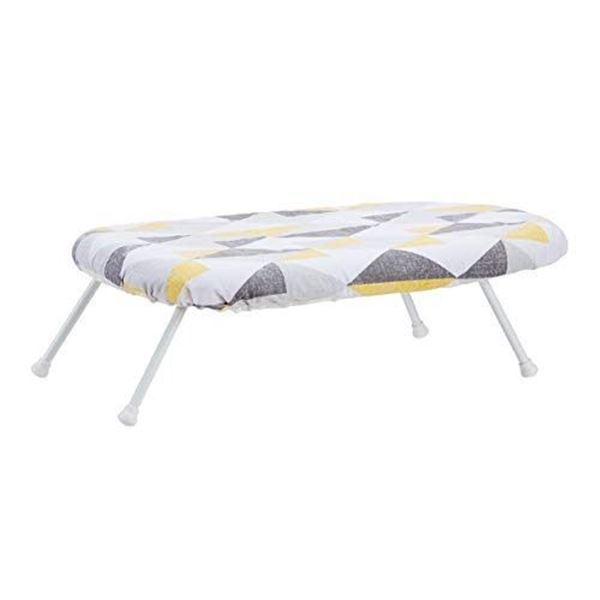 Amazon Basics Tabletop Ironing Board with Folding Legs - Geometric Removable Cover - B082B9F16W - Re