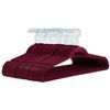 Image 1 : Amazon Basics Velvet Hangers Burgundy/Silver 50 pack - B09GS1JHM7- Retail price USD $35/pack. Total 