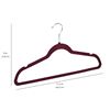 Image 5 : Amazon Basics Velvet Hangers Burgundy/Silver 50 pack - B09GS1JHM7- Retail price USD $35/pack. Total 