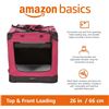 Image 3 : Amazon Basics Premium Folding Portable Soft Pet Crate - 42in, Red - B07GPX2CRQ - Retail price USD $1
