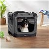 Image 1 : Amazon Basics Premium Folding Portable Soft Pet Crate - 36in, Grey - B07GPKK1RR - Retail price USD $