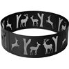 Image 4 : Amazon Basics Outdoor Round Steel Fire Ring - 36-Inch, White Tail Deer Design - B08RZN1S3G - Retail
