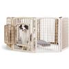 Image 1 : Amazon Basics 8-Panel Plastic Pet Pen - 34", Beige - B07FD6DD4S - Retail USD $106/pc. Total lot reta