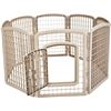 Image 4 : Amazon Basics 8-Panel Plastic Pet Pen - 34", Beige - B07FD6DD4S - Retail USD $106/pc. Total lot reta