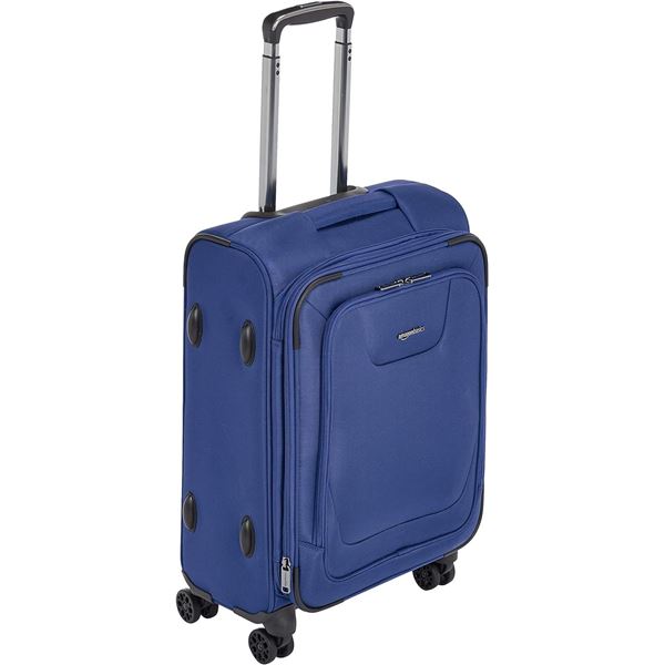 Amazon Basics Expandable Softside Carry-On Spinner Luggage Suitcase With TSA Lock And Wheels - 23 In