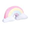 Image 1 : Amazon Basics Kids Unicorns & Rainbows Decorative Pillow - Rainbow - B08BD8DHXW - Retail USD $15/pc.